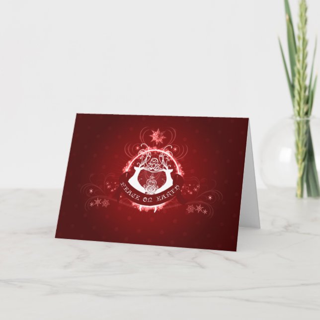 Christmas Crest Holiday Card (Front)