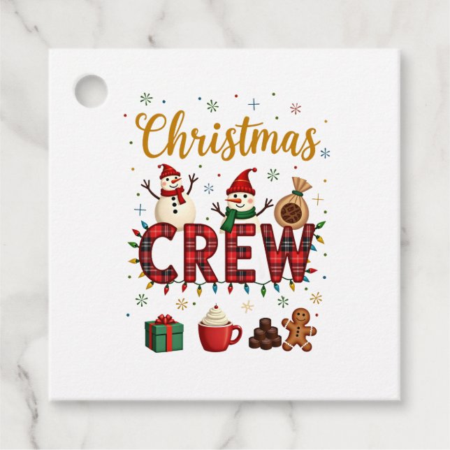 Christmas Crew (1) Favour Tags (Front)