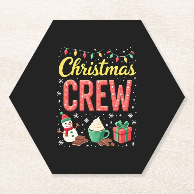 Christmas Crew (1) Paper Coaster (Front)
