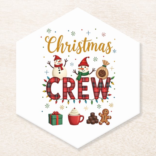 Christmas Crew (1) Paper Coaster (Front)