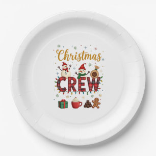 Christmas Crew (1) Paper Plate