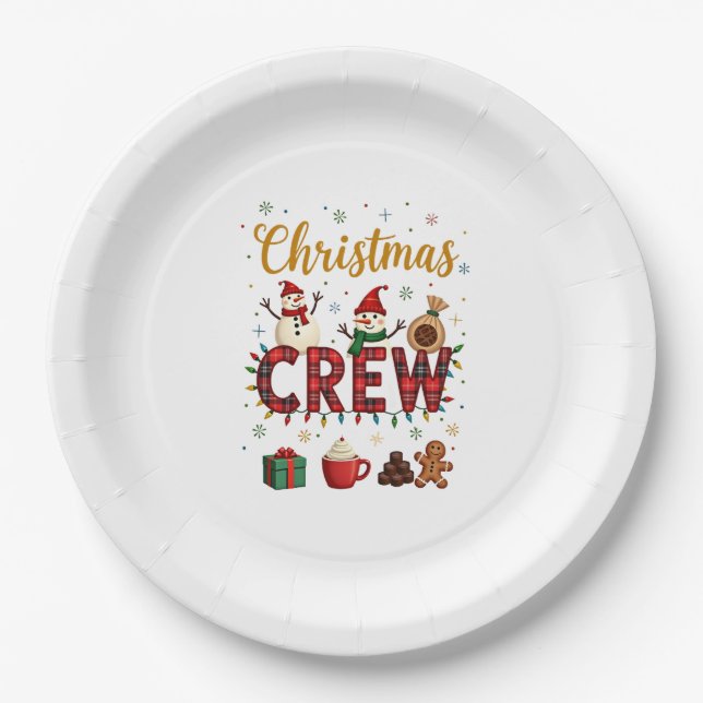 Christmas Crew (1) Paper Plate (Front)