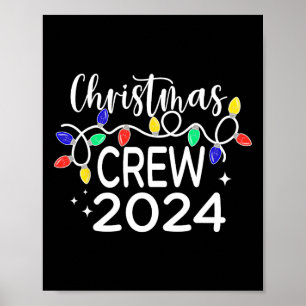Christmas Crew 2024 Family Christmas Pyjamas Xmas Poster