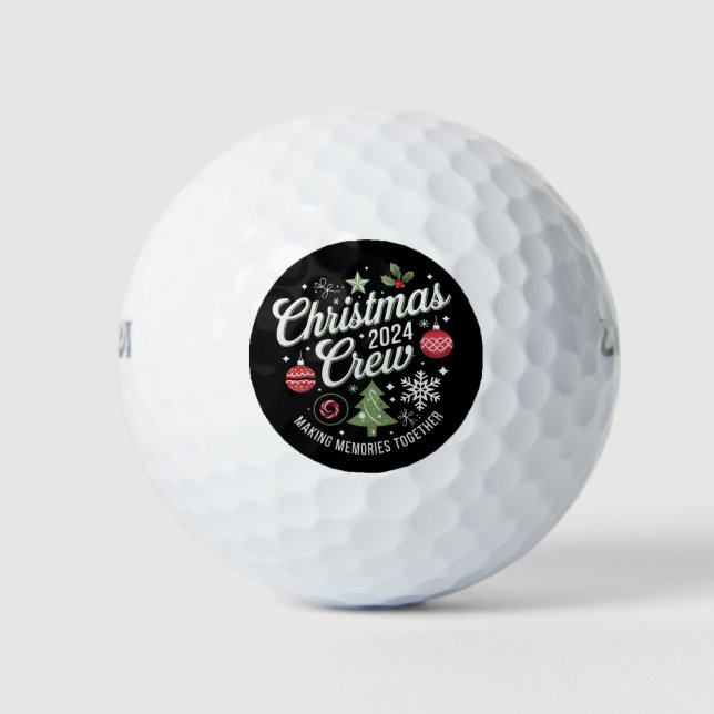 Christmas Crew 2024Family Matching Christmas Party Golf Balls (Front)