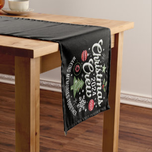 Christmas Crew 2024Family Matching Christmas Party Short Table Runner