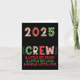 Christmas Crew 2025 Family Christmas Matching Xmas Card