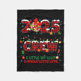 Christmas Crew 2025 Family Christmas Matching Xmas Fleece Blanket