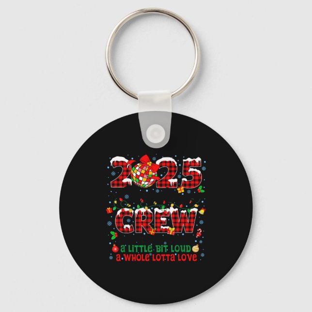 Christmas Crew 2025 Family Christmas Matching Xmas Key Ring (Front)