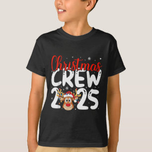 Christmas Crew 2025 Family Christmas Xmas Pajamas T-Shirt