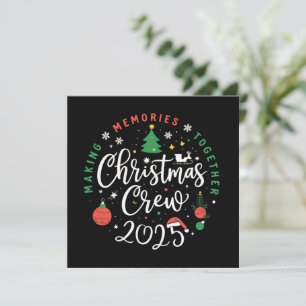 Christmas Crew 2025 Family Matching Christmas Holiday Card