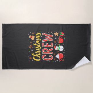 Christmas Crew (2) Beach Towel