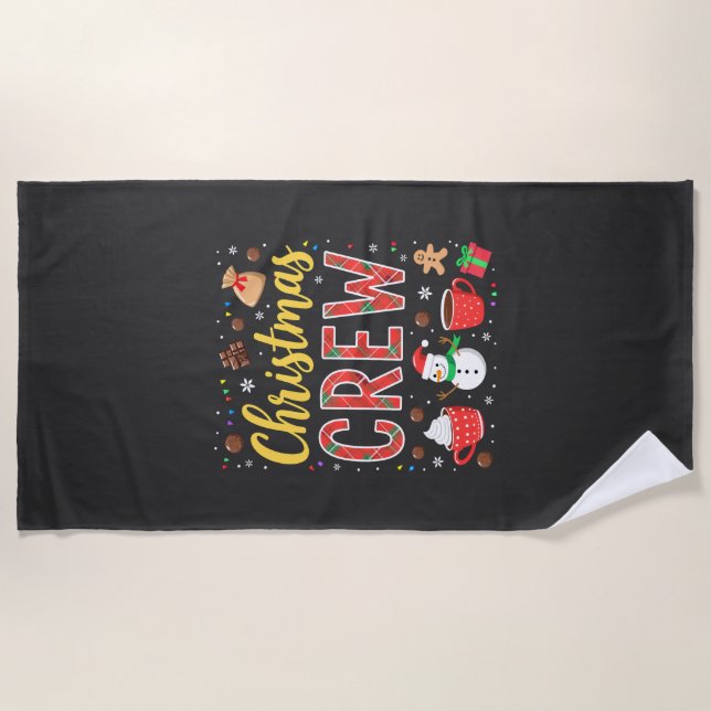 Christmas Crew (2) Beach Towel (Front)