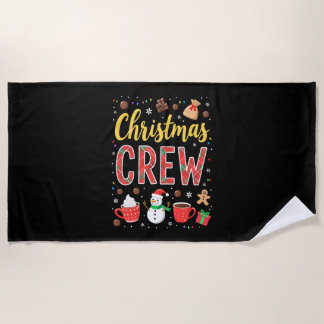 Christmas Crew (2) Beach Towel