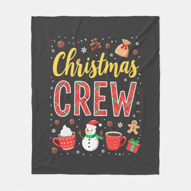Christmas Crew (2) Fleece Blanket (Front)