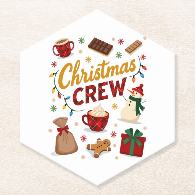 Christmas Crew (2) Paper Coaster (Front)