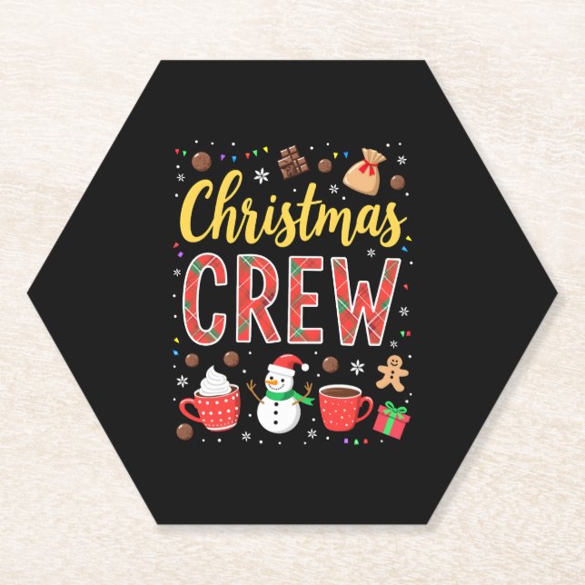 Christmas Crew (2) Paper Coaster (Front)
