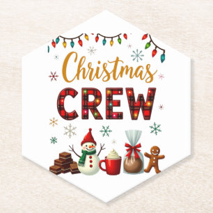 Christmas Crew (3) Paper Coaster