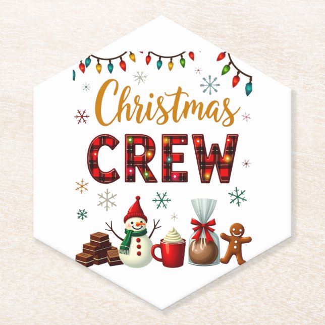 Christmas Crew (3) Paper Coaster (Front)