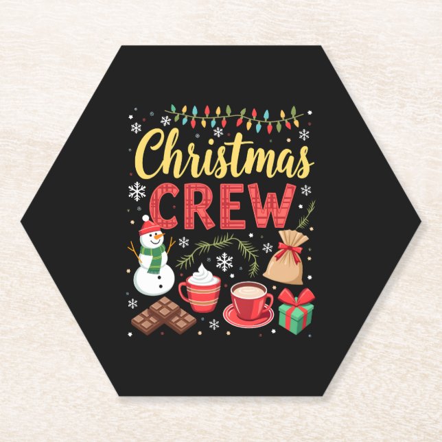 Christmas Crew (3) Paper Coaster (Front)