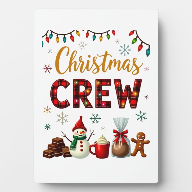 Christmas Crew (3) Plaque (Front)