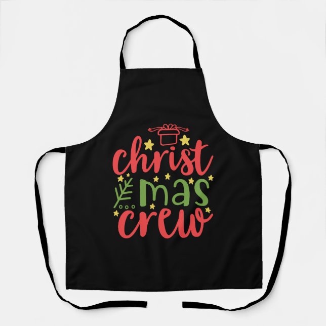 Christmas crew       apron (Front)