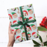 Christmas Crew Custom Six Photo Funny Holiday Gift Wrapping Paper<br><div class="desc">**Scroll down for photo How To below!** This funny and very merry Christmas gift wrapping paper will delight your friends and family when you personalise it with the photos of your kids, parents, friends and even pets putting the whole crazy cast of characters in silly holiday Santa and elf hats....</div>