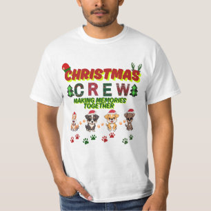 Christmas Crew Dog Shirt- Christmas dogs family  T-Shirt