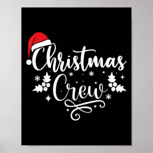 Christmas Crew Family Group Matching Christmas Paj Poster