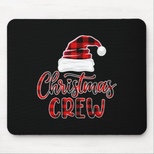 Christmas Crew Family Matching Xmas Santa Elf Buff Mouse Mat