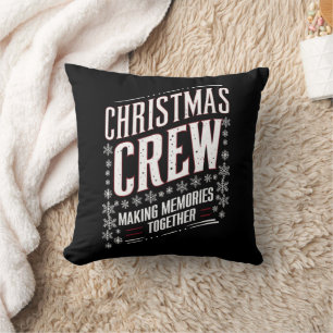Christmas Crew Family Matching Xmas Squad Cushion