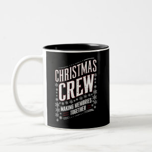 Christmas Crew Family Matching Xmas Squad  Two-Tone Coffee Mug