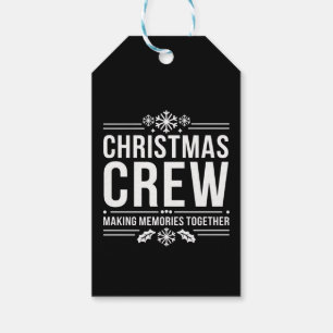Christmas Crew Family Reunion Graphic Xmas Holiday Gift Tags