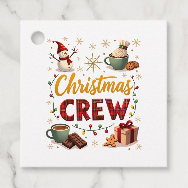Christmas Crew Favour Tags (Front)