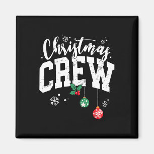 Christmas Crew Funny Family Matching Group Xmas Pa Magnet