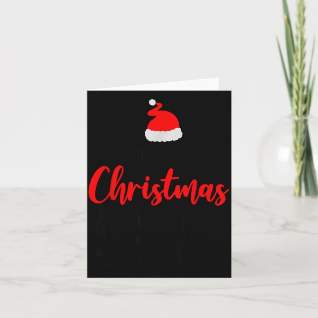 Christmas Crew Funny Matching Squad Pajamas Xmas G Card (Front)