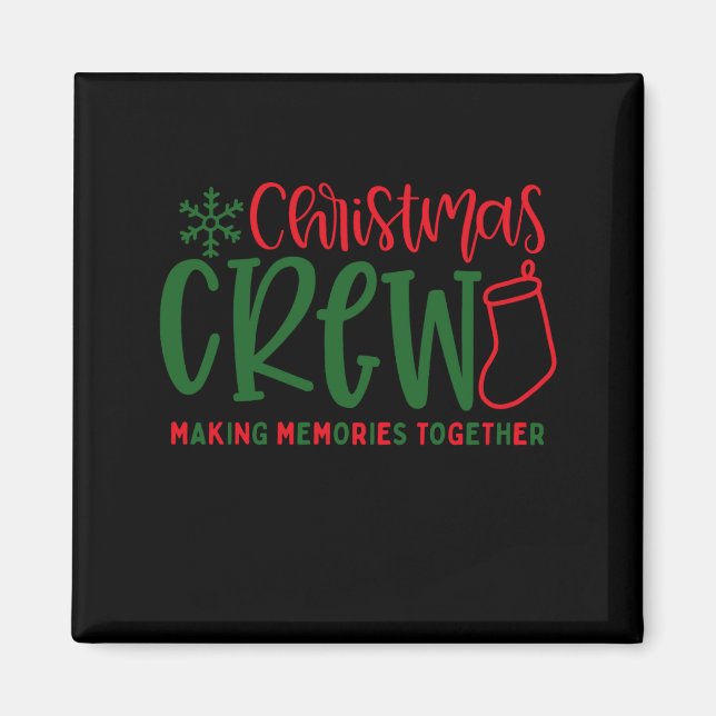 Christmas Crew Ized Christmas Family  Magnet (Front)