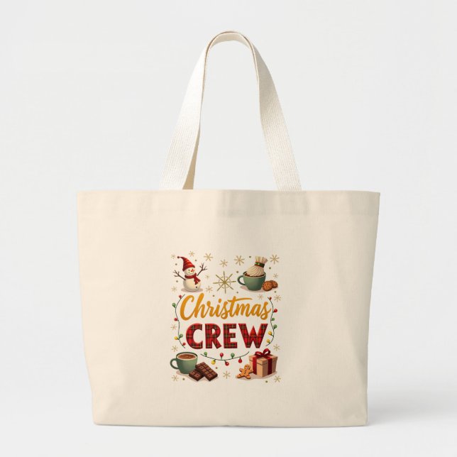 Christmas Crew Large Tote Bag (Front)