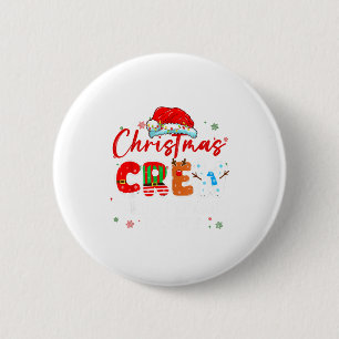 Christmas Crew Making Memories Together Xmas Light 6 Cm Round Badge