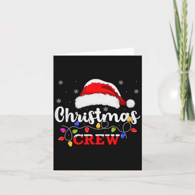 Christmas Crew Matching Family Group Holiday Xmas  Card (Front)