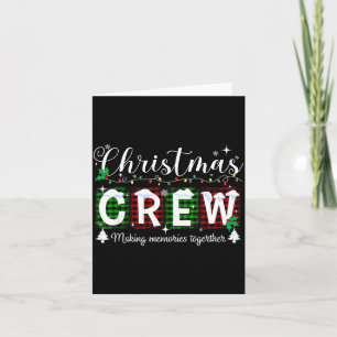 Christmas Crew Matching Family Xmas Party Men Wome Card