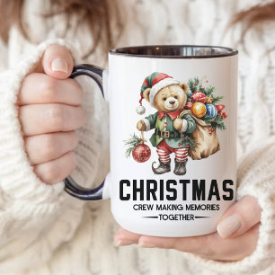 Christmas Crew Mug Santa Holiday Mug for Mom & Dad