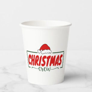Christmas Crew Paper Cups