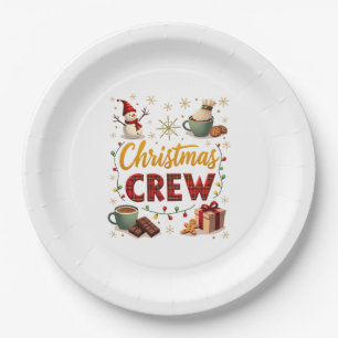 Christmas Crew Paper Plate