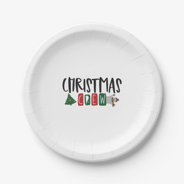 Christmas Crew     Paper Plate (Front)