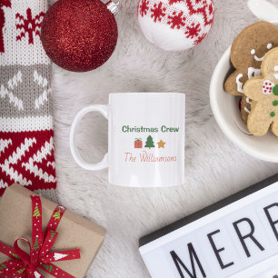 Christmas Crew Personalised Family Holiday Coffee Mug
