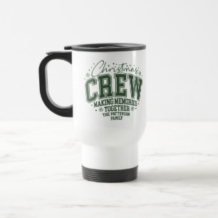Christmas Crew Personalised Family Name Travel Mug