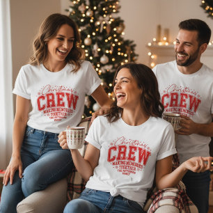 Christmas Crew Personalised Family Name Tri-Blend Shirt