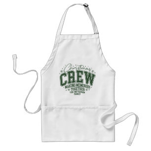 Christmas Crew Personalized Family Name Standard Apron