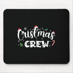 Christmas Crew Santa Family Matching Group Xmas Bo Mouse Mat