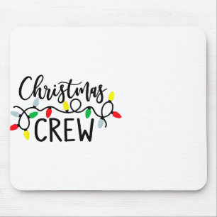 Christmas Crew Santa Lights Family Pyjamas Holiday Mouse Mat